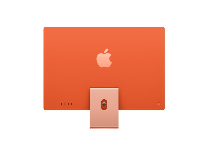APPLE CTO iMac 24 inch Retina 4.5K display Apple M1 chip 8-core CPU and 8-core GPU 16C N.E. 8GB 512GB SSD MM MagKB TID CH - Orange