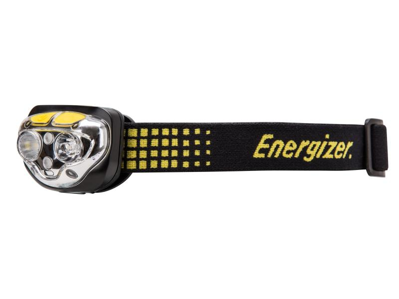 Energizer Stirnlampe Vision Ultra inkl. 3 AAA, Betriebsart: Batteriebetrieb, Leuchtmittel: LED, Leuchtweite: 85 m, Max. Laufzeit: 50 h, Lichtstärke: 450 lm, Helligkeitsstufen: 3