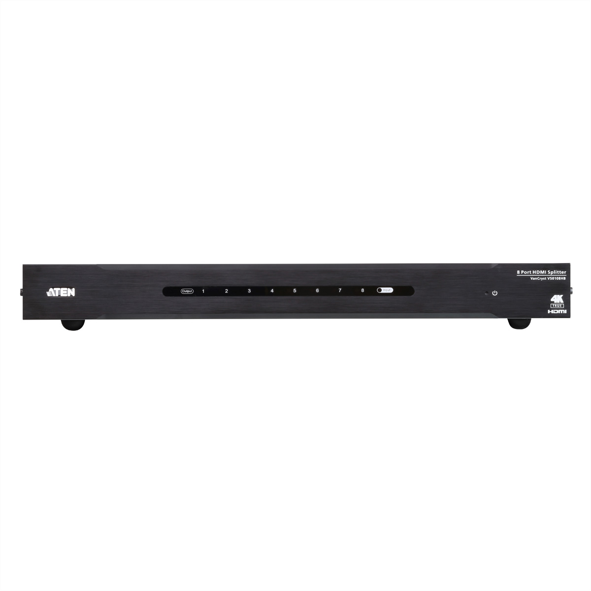 Aten 8-Port Signalsplitter VS0108HB True 4K HDMI, Anzahl Ports: 8, Schnittstellen: HDMI Typ A, Signalverstärkung: Aktiv