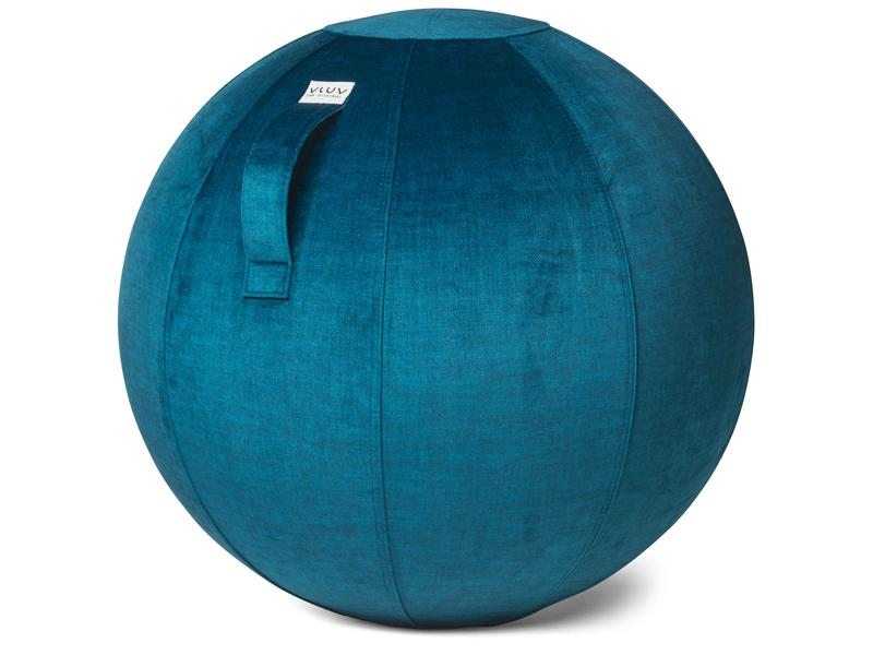 VLUV Sitzball Bol Varm Pacific, Ø 70-75 cm, Breite: 75 cm, Höhe: 75 cm, Tiefe: 75 cm, Material: Polyester, Farbe: Blau, Art: Sitzball