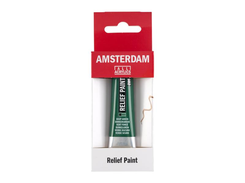 Amsterdam Acrylfarbe Reliefpaint 20 ml, Dunkelgrün, Art: Acrylfarbe, Farbe: Dunkelgrün, Set: Nein, Verpackungseinheit: 1 Stück
