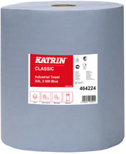 Katrin Classic Industrial Towel XXL3 Blau | 3-lagig | 500 Coupons Laminated Qualitäts-Handtuchrolle