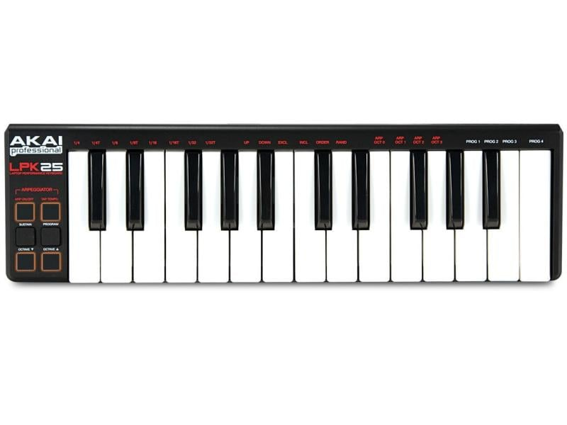 Akai Keyboard Controller LPK25, Tastatur Keys: 25, Gewichtung: Nicht gewichtet