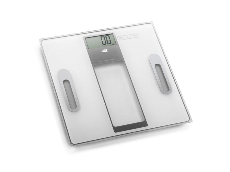 ADE Analysenwaage Tabea Weiss, Displaytyp: LCD, Personenwaage Funktionen: Gewicht; Kalorien; Fettanteil; Wassergehalt; Muskelmasse, Farbe: Weiss