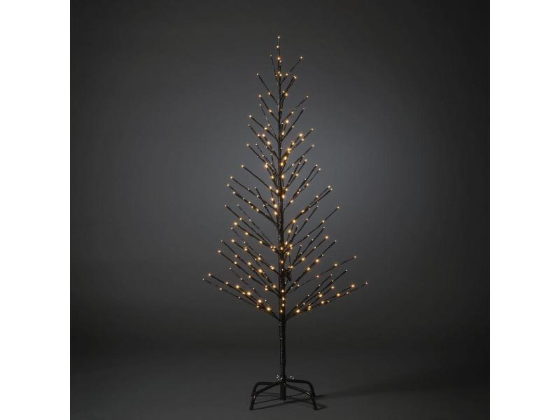 Konstsmide Baum 1.5 m mit 240 LED, Outdoor, Höhe: 150 cm, Beleuchtung: Ja, Aussenanwendung: Ja, Detailfarbe: Schwarz