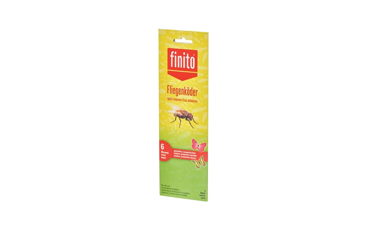 finito Insektenfalle Fliegenköder 4 Stück, Für Schädling: Fluginsekten, Anwendungsbereich: In- und Outdoor, Produkttyp: Insektenfalle