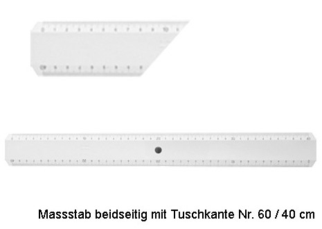 AKRYLA Massstab 40cm 60/40 Acryl