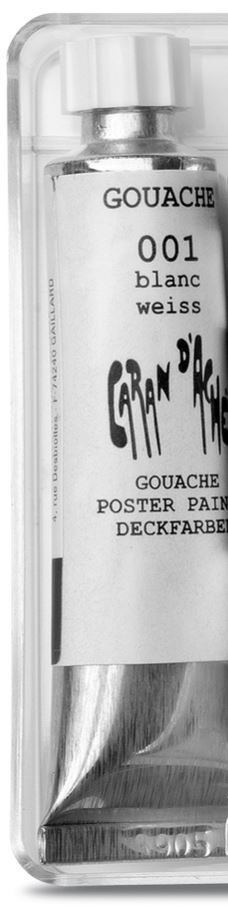 CARAN D'ACHE Deckfarbe Gouache 10ml 2001.001 Deckweiss
