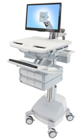 ERGOTRON cart with LCD-Arm, StyleView, SLA powered 6 drawer, 24 inch, adjustable 68,6cm