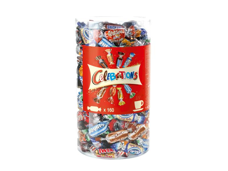 Mars Choc. & Gum Celebrations Tube 1435 g, Produkttyp: Schokoladensnacks, Ernährungsweise: Vegetarisch, Packungsgrösse: 1435 g, Fairtrade: Nein, Bio: Nein, Natürlich Leben: Nein
