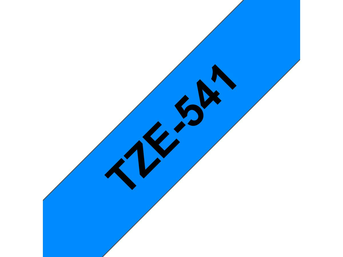 Brother Beschriftungsband TZE-541 Schwarz auf Blau 18 mm
