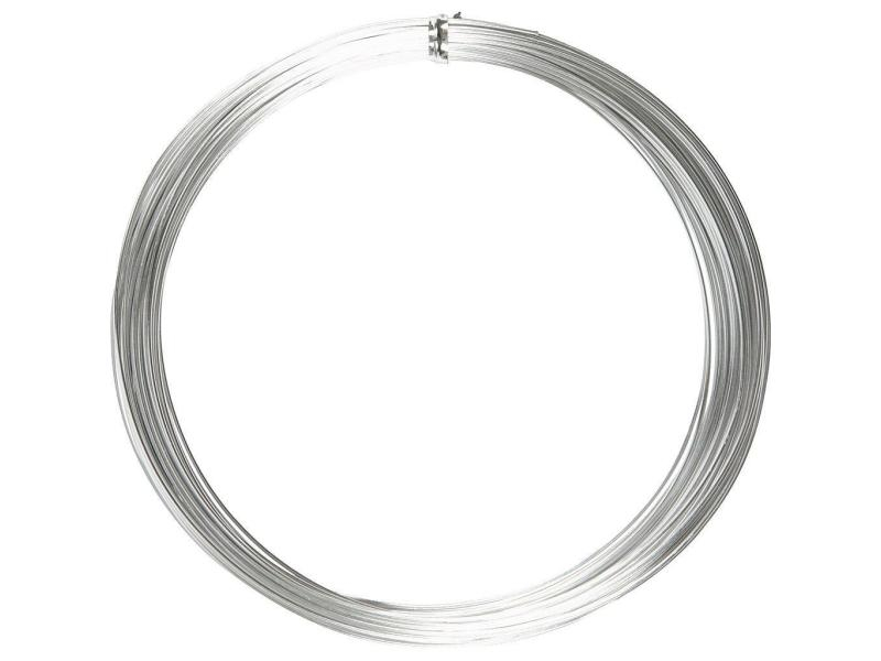 Creativ Company Aluminiumdraht 16 m Silber, Länge: 16 m, Durchmesser: 1 mm, Farbe: Silber, Drahtart: Aluminiumdraht